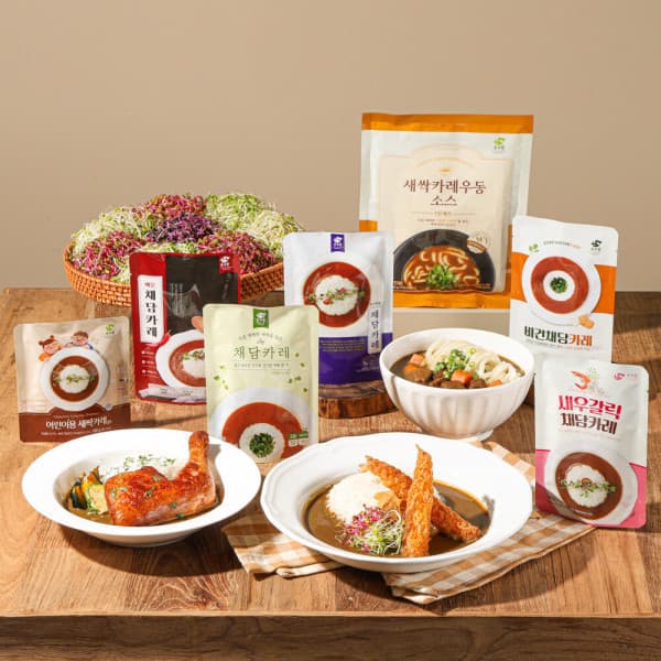 순수람 채담카레 60g 총10팩 외 다양 2팩 증정