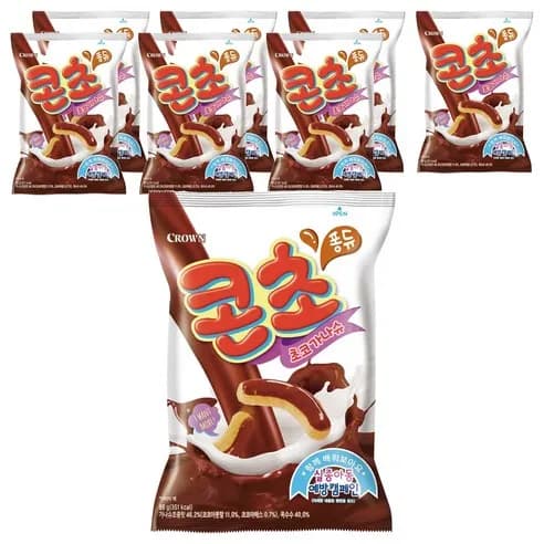 크라운 콘초 초코가나슈 66g 8봉