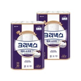 크리넥스 데코소프트 화이트 25m 30롤 2팩