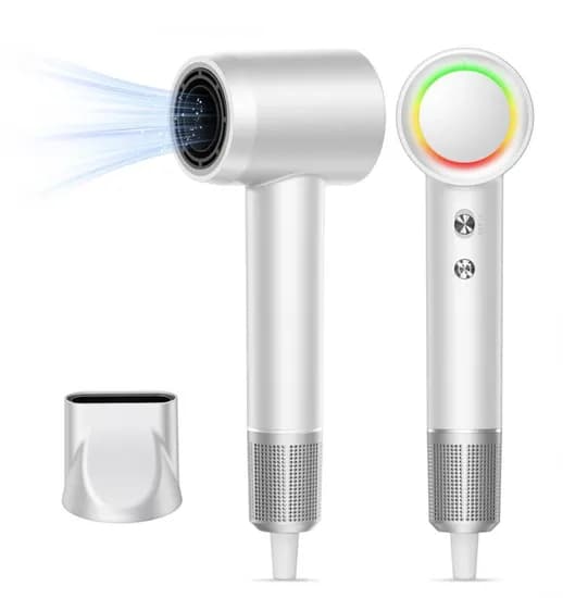 NICESUN 미니 초고속 음이온 BLDC 무소음 헤어드라이기 60도 회전 자석식 노즐 자석 필터