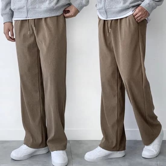 남자 코듀로이 골덴 와이드팬츠
