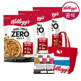 시리얼 프로틴 그래놀라 제로슈거 50g 3개 80g 타포린백