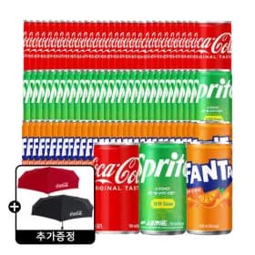 코카콜라 스프라이트 환타 190ml 90캔 코카콜라 우산
