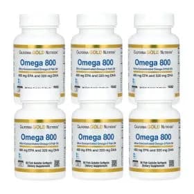 오메가3 피쉬오일 EPA/DHA 800mg 30젤 6개