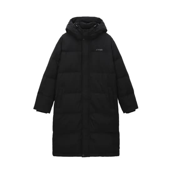 까웨 남여공용 덕다운 롱패딩 블랙
