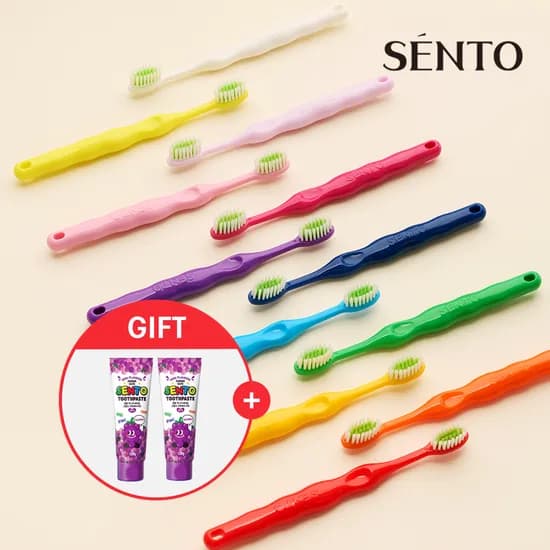 센토 딥클린 초미세모 어린이칫솔 12개+치약2개(9,970원/무료)