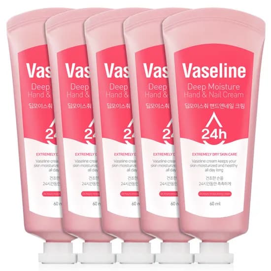 바세린 핸드크림 고보습 60ml 5개