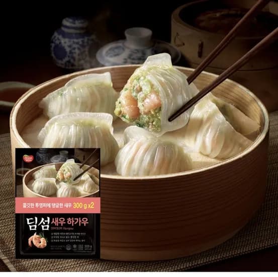 동원 딤섬 세트 새우하가우 2봉 부추창펀 2봉 샤오롱바오 2봉 총 6봉