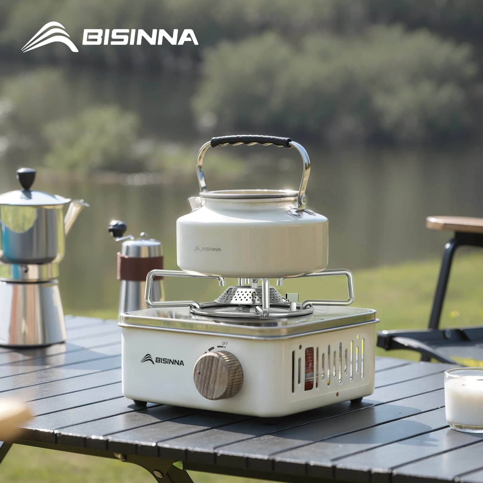 BISINNA 야외 바베큐 그릴 팬($6.12/무료) ,  캠핑 가스 스토브 2800W($10.01/무료)
