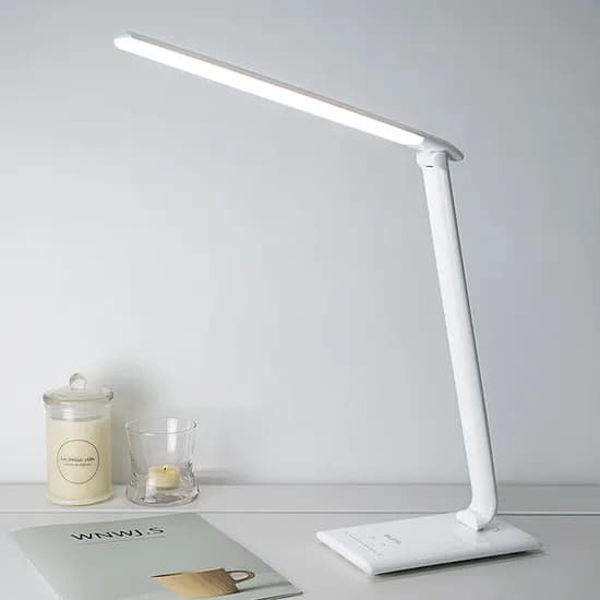 책상 공부 학습용 LED 스탠드 화이트