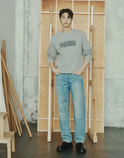 스트레이트 루즈핏 청바지