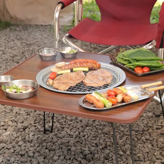 야외 캠핑용 옥상 화로 숯불 테이블