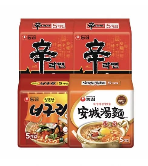 신라면 안성탕면 너구리 총 20봉