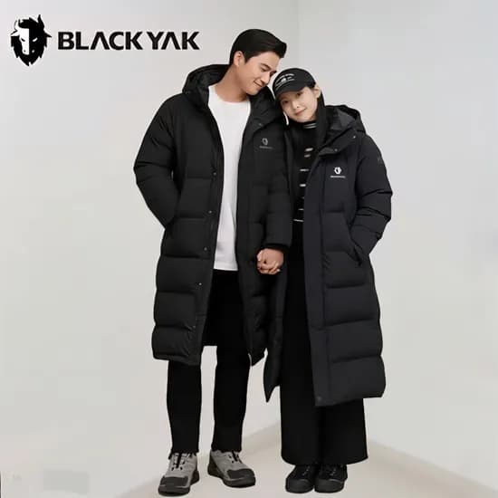 롱패딩 알프벤치다운자켓 블랙야크