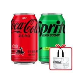 코카콜라 제로 350ml 24입 스프라이트 제로 350ml 24입 리유저블백 증정
