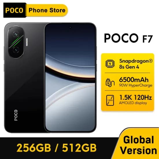 월드 프리미어 POCO F7 5G 글로벌 버전 스마트폰 Snapdragon 8s Gen 4 6.83인치 AMOLED 디스플레이 6500mAh 배터리 90W 충전 NFC14