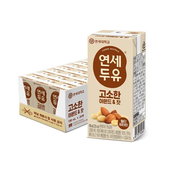 고소한 아몬드잣 두유 190ml 24팩