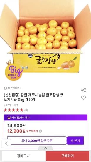 제주시농협 귤로장생 햇 노지감귤 9kg