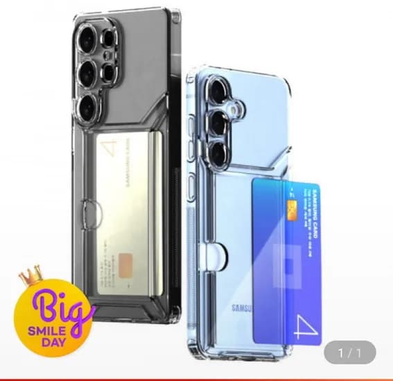 갤럭시 아이폰 2장 슬라이드 카드수납 카메라풀커버 크리스탈 케이스