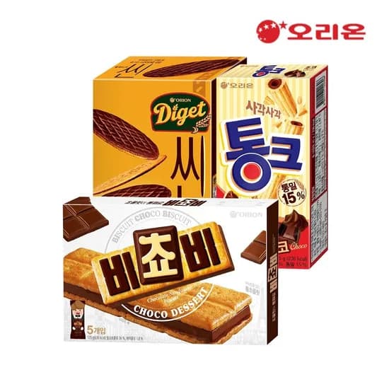 비초비 5개 통크 5개 다이제씬 5개
