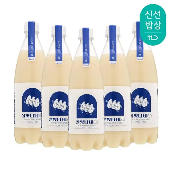 세번빚은 살맛나네 8.0 750ml 5병
