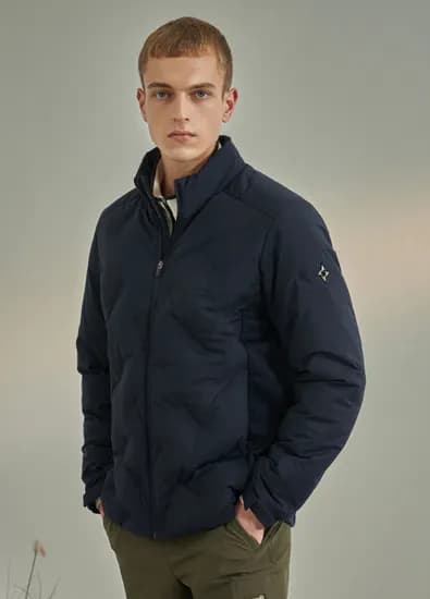 네파 이젠벅 남성 다운프루프 레이어 튜브 다운자켓