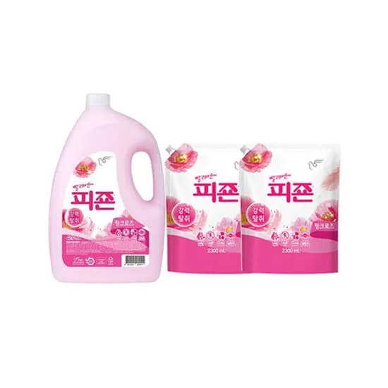 피죤 섬유유연제 용기 4.2L 1개 리필 2L 2개