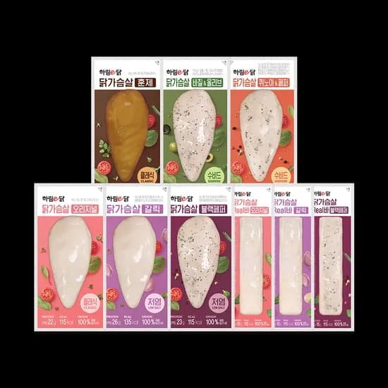 하림이닭 닭가슴살 혼합구성 패키지 12개