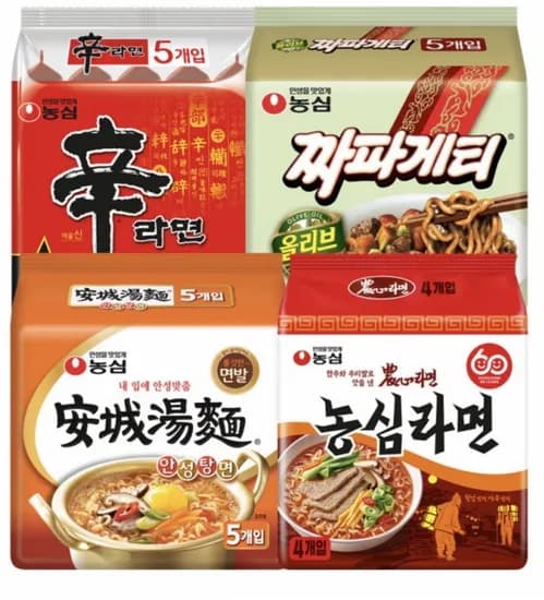 신짜안농 19봉 신라면 짜파게티 안성탕면 농심라면