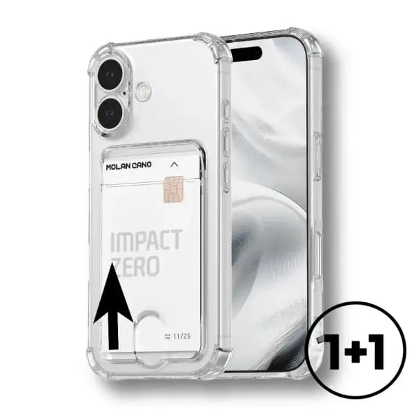 스마트폰 투명 카드수납 케이스 1+1