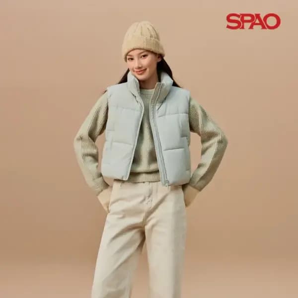 스파오 베이직 푸퍼 패딩