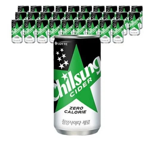 칠성사이다 제로 210ml 30개