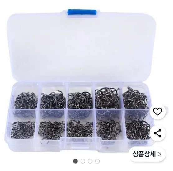 브라브맥 고탄소 강철 띠에 달린 가시형 낚시 바늘 400개