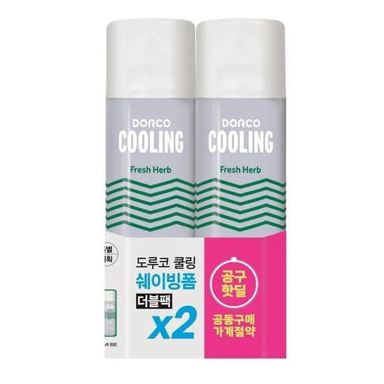 도루코 쿨링 프레쉬 허브 쉐이빙폼 210ML 6통