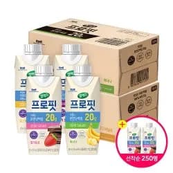 셀렉스 프로핏 드링크 완전단백질 모카초콜릿 밀크바닐라 바나나 딸기초코 250ml 38입