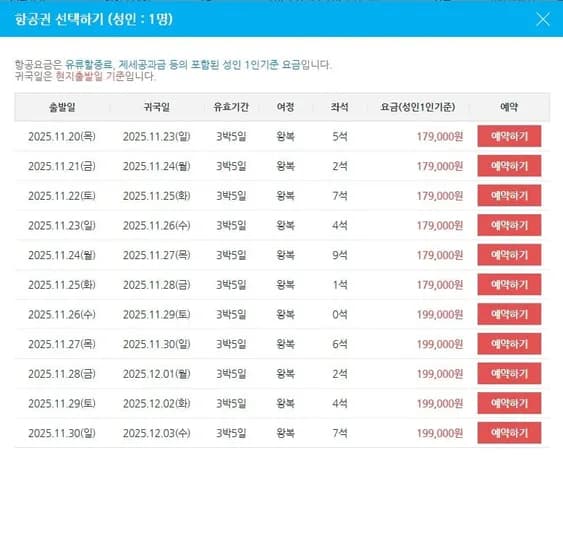 아시아나항공 인천 <-> 푸켓 왕복항공권 19,000원