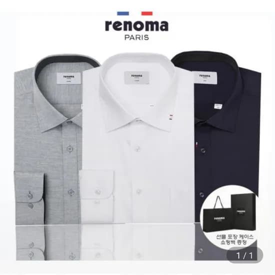 레노마 스판 드레스 긴소매셔츠