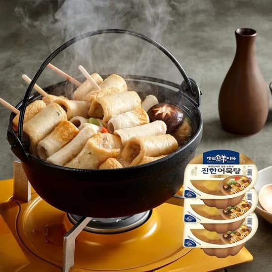 진한어묵탕 가쓰오맛 360g 10개, 이자카야 오뎅꼬치 4개, 우동, 오뎅탕 어묵 2종류 골라담기