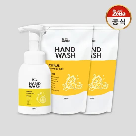 미스터제타 포밍 퍼퓸 핸드워시 300mL 1개 + 리필 2개