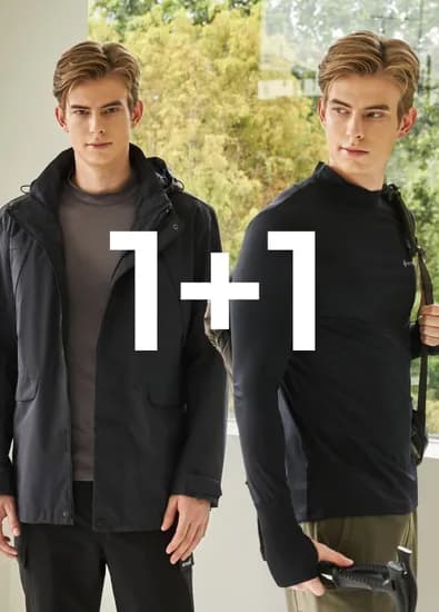 네파 이젠벅 남성 에어로 히트 익스트림 모크넥 베이스레이어 긴팔 티셔츠 1+1