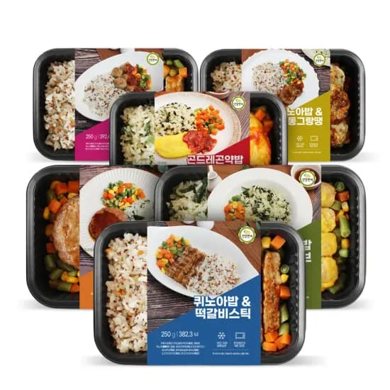 볶음밥 도시락 12팩 저염식, 국내산 자반 고등어 가정용 소 12미