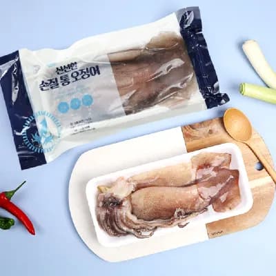 자연산 손질 통 오징어 8마리