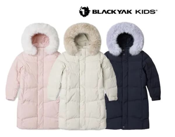 블랙야크키즈 공용 스노우 롱다운자켓 105