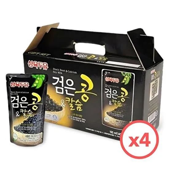 삼육두유 검은콩앤칼슘 두유 190ml x 80팩