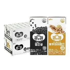 콩앤콩 고칼슘두유 검은콩 24팩 호두아몬드 24팩