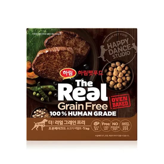 하림펫푸드 더리얼 그레인프리 오븐베이크드 소고기 어덜트 1.6kg