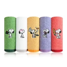 송월타월 스누피 러브잇 코마사 세면타월 5매 150g