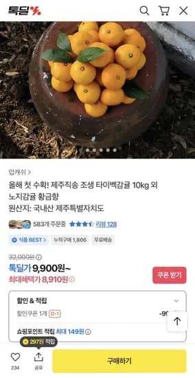 조생 타이벡감귤 0kg