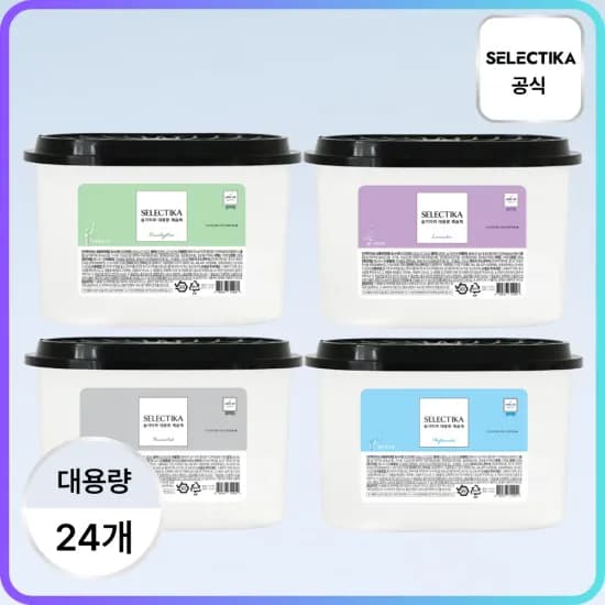 셀렉티카 아로마오일 제습제 280g 24개