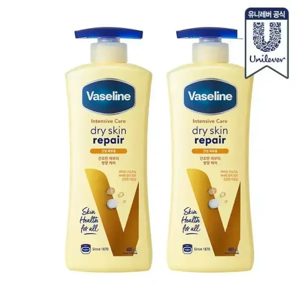 바세린 바디로션 400ml 2개